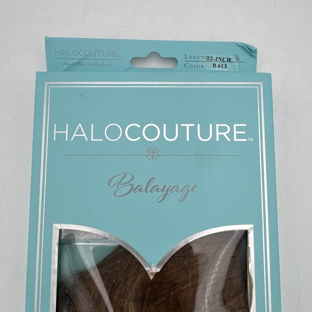 Halo couture 22" Layered Hair extension Balayage 100% Real Human Hair Color B613 - Picture 3 of 15